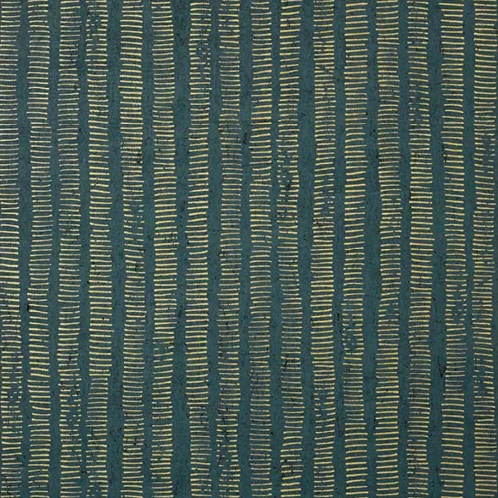 Thibaut Cork Forest Peacock Blue 3 Double Rolls